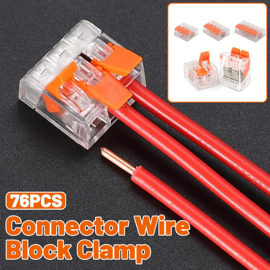 76pcs Terminal Blocks Home Decoration Wire Connectors