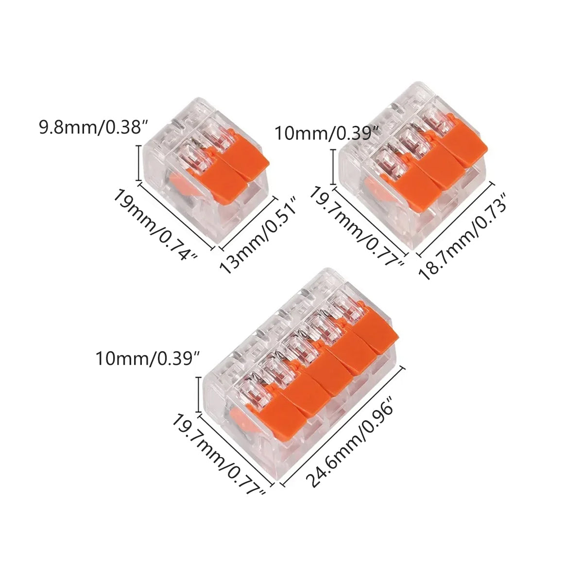 76pcs Terminal Blocks Home Decoration Wire Connectors