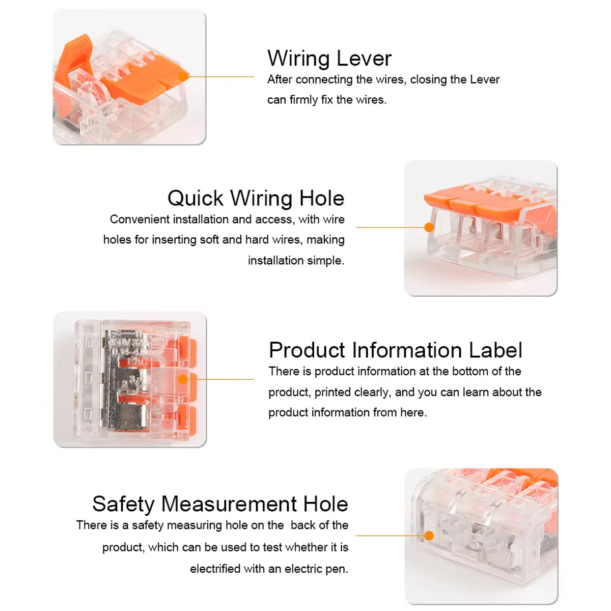 76pcs Terminal Blocks Home Decoration Wire Connectors