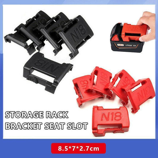 5Pcs Battery Mount Holder Stand For Milwaukee M18 18V Tool Battery Acc.