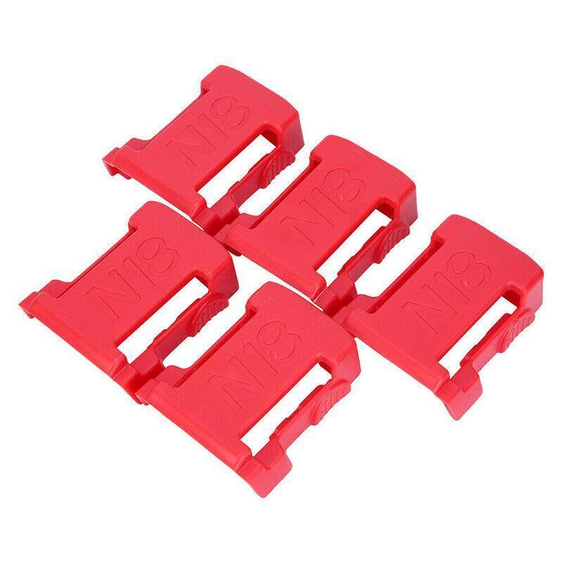 5Pcs Battery Mount Holder Stand For Milwaukee M18 18V Tool Battery Acc.