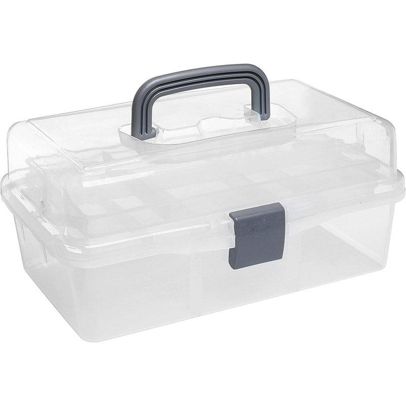 Translucent Three Layer Toolbox Multifunctional Folding Storage Box