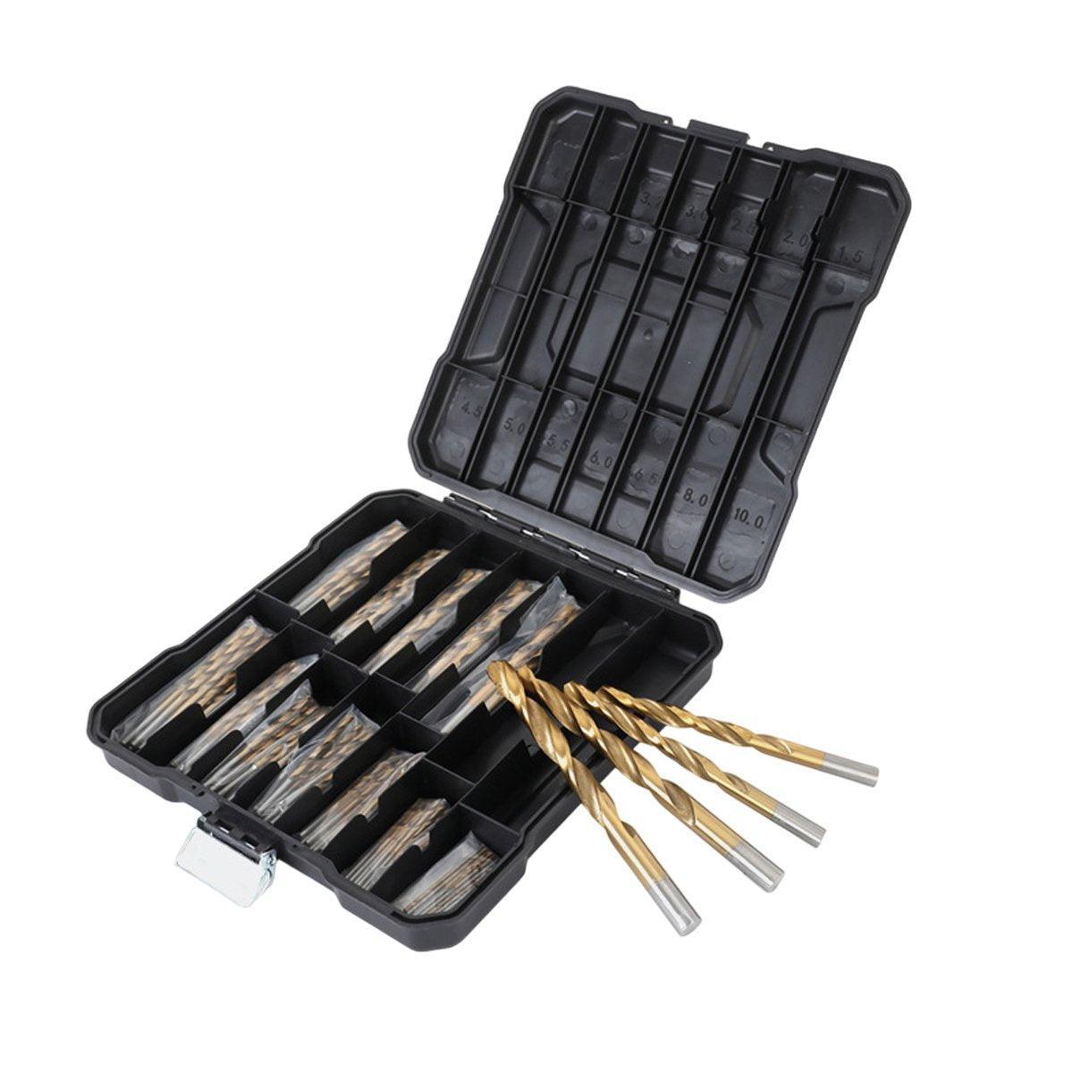HSS Titanium Drill Bit Tool Set 1.5-8mm Twist Drill For Wood Metal Grooving