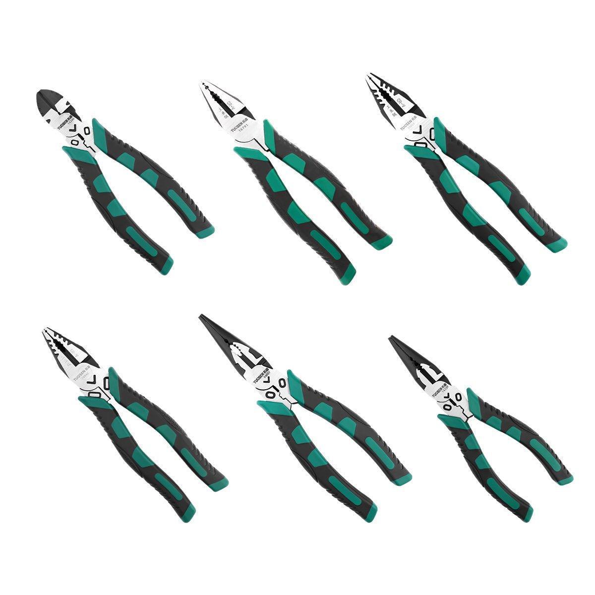 Labor-Saving Multi-Functional Tiger Pliers Flat Needle-Nose Diagonal