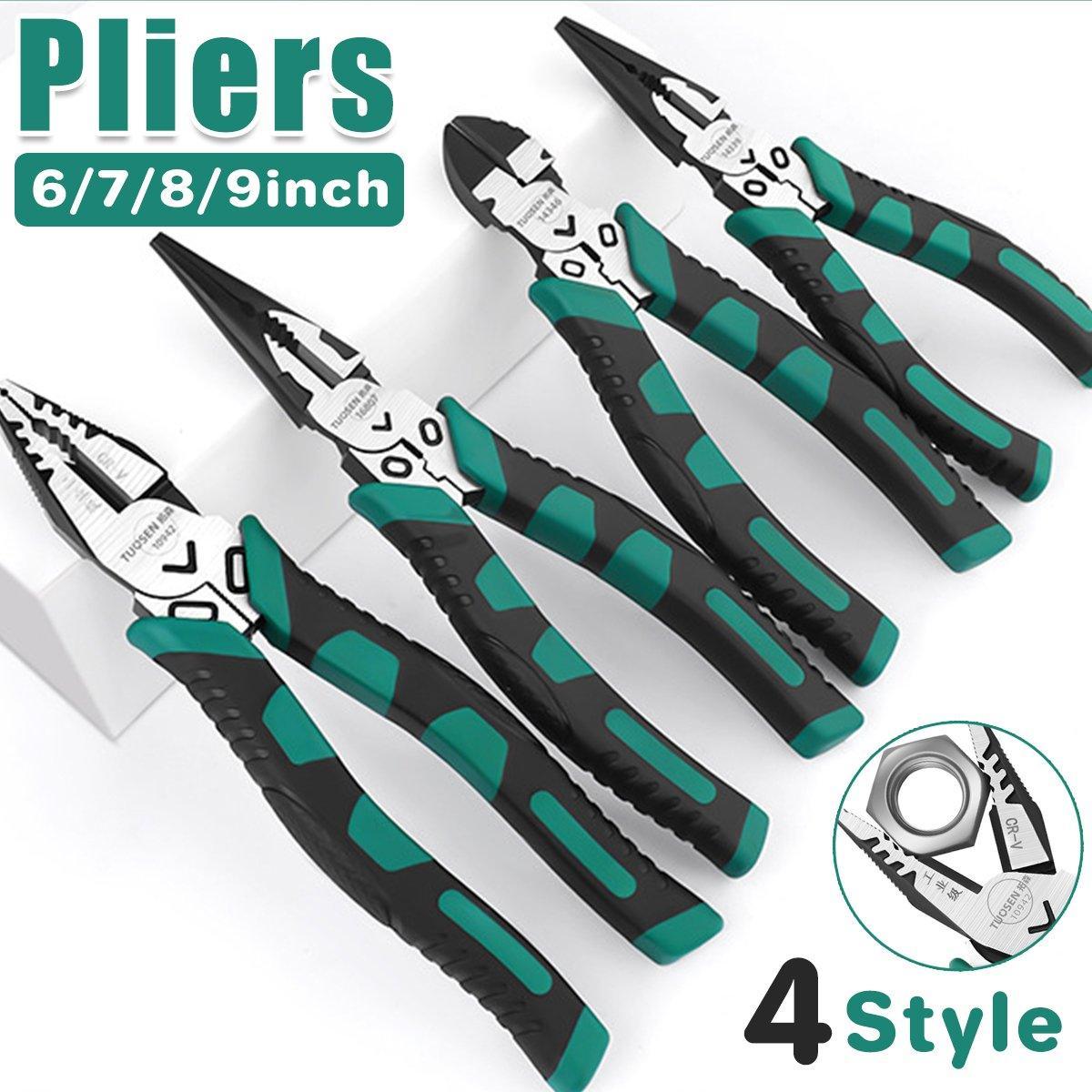 Labor-Saving Multi-Functional Tiger Pliers Flat Needle-Nose Diagonal
