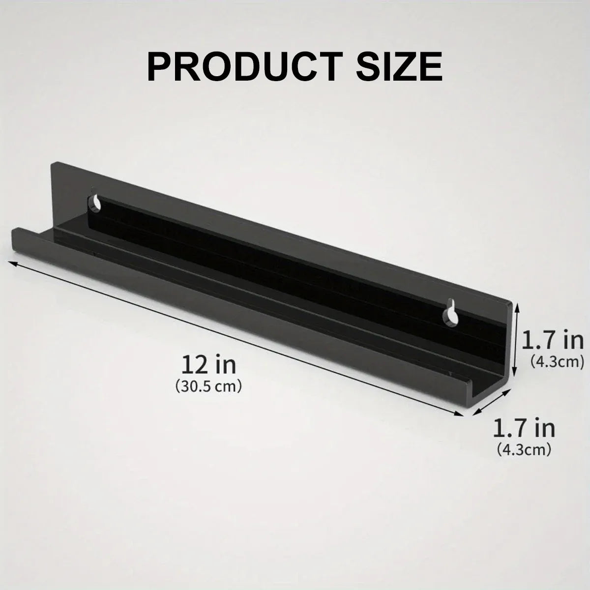 6PCS Wall Mounted Acrylic Vinyl Record Display Stand Durable Acrylic Material