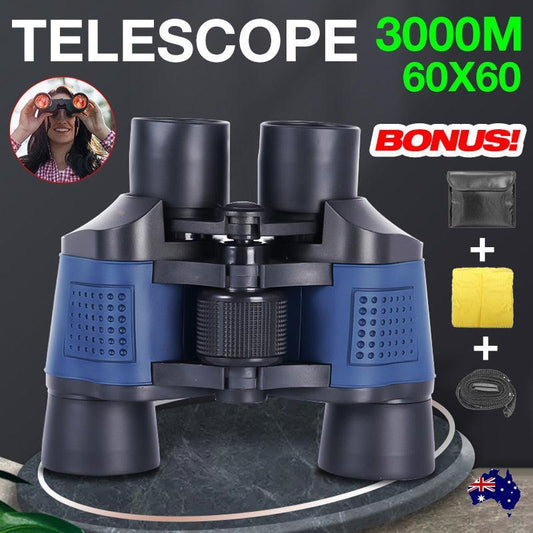 60X60 Day/Night Vision Binoculars Telescope 3000M Waterproof Outdoor