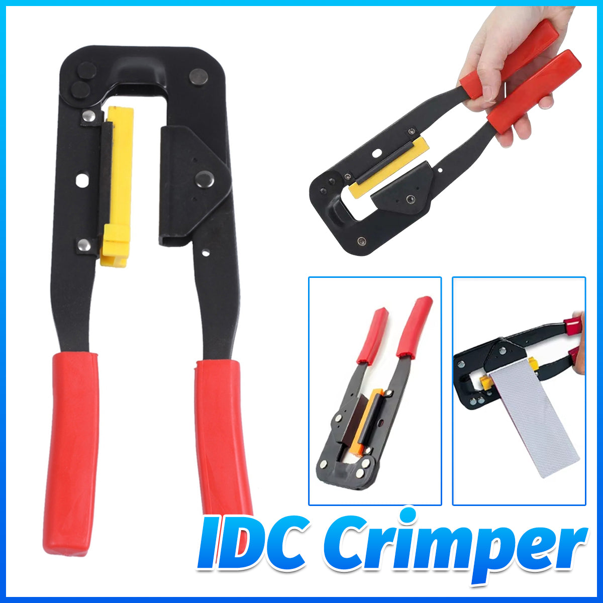 IDC Crimping Plier Tool For Flat Ribbon Cable Connector Installation PC