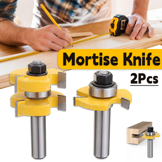 Tenon Milling Cutter Set Three Tooth T Slot Splice Square Tooth Router Bit