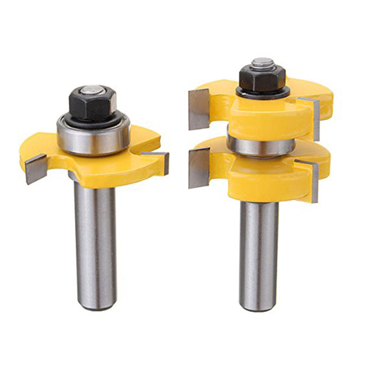 Tenon Milling Cutter Set Three Tooth T Slot Splice Square Tooth Router Bit