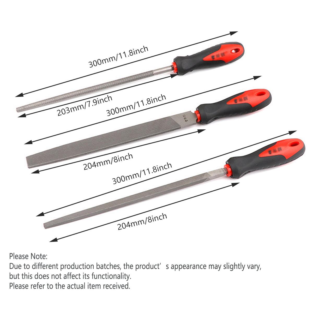 3pcs Woodworking File Trimming Sanding Tool Set for Wood Metal