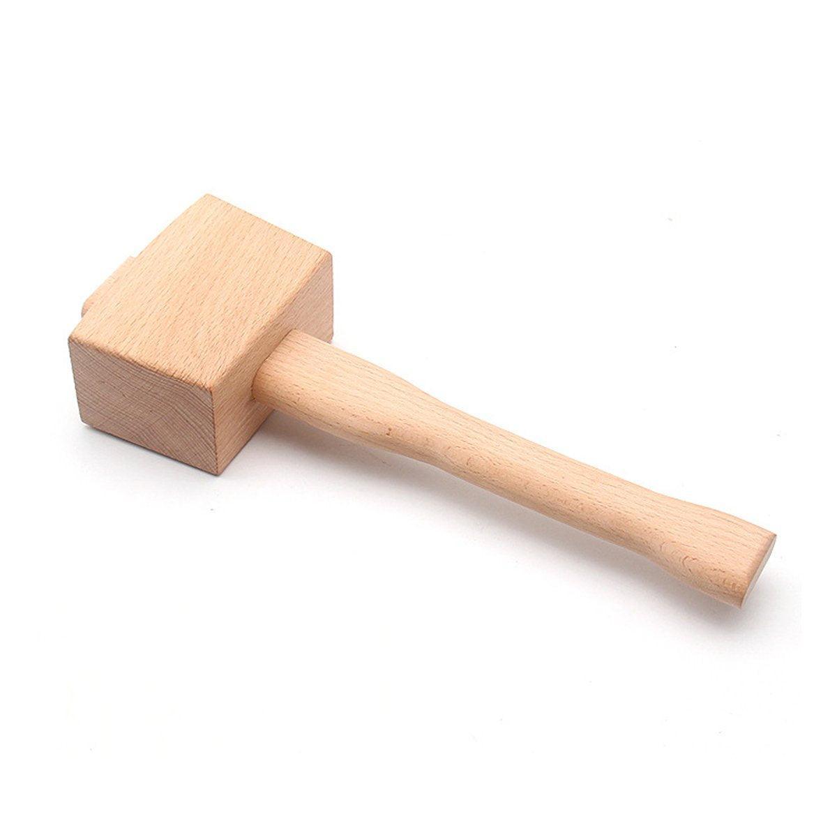 DIY Leather Craft Tools Square Solid Wood Hammer Mallet