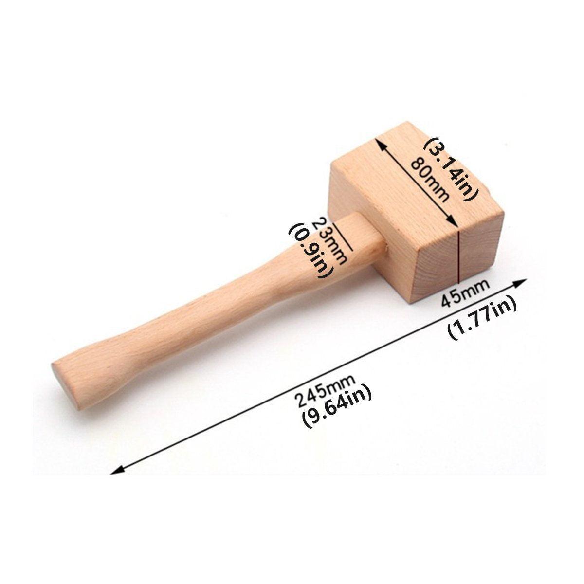 DIY Leather Craft Tools Square Solid Wood Hammer Mallet