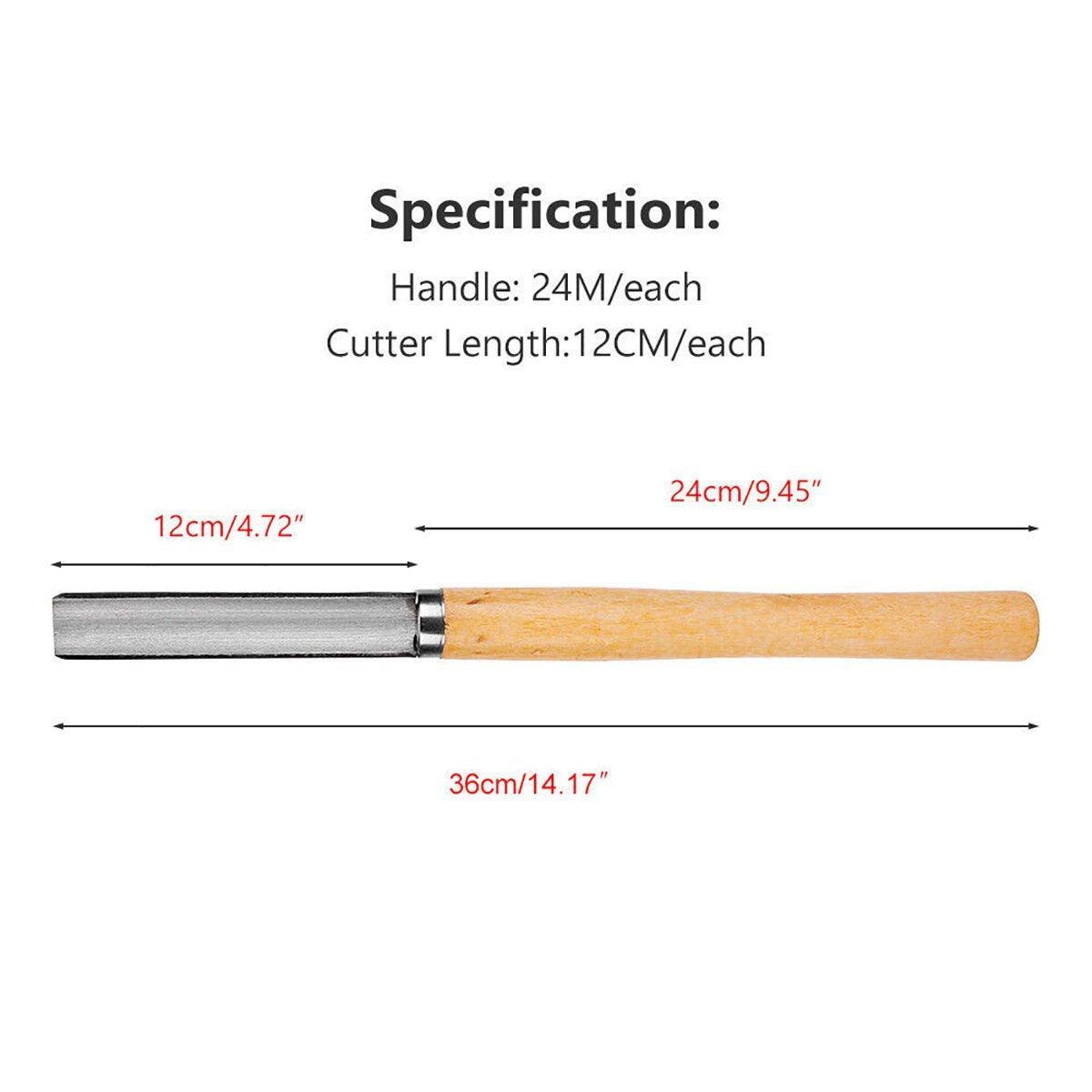 8X Heavy Duty HSS Wood Lathe Chisel Set Turning Wood Tools