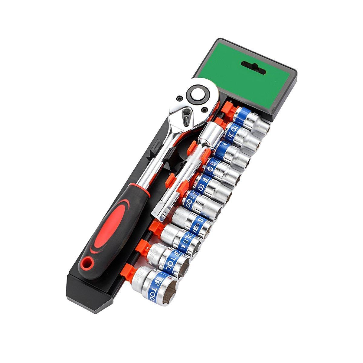 12PCS Household Wrench Portable Functional Adjustable Spanner Kit