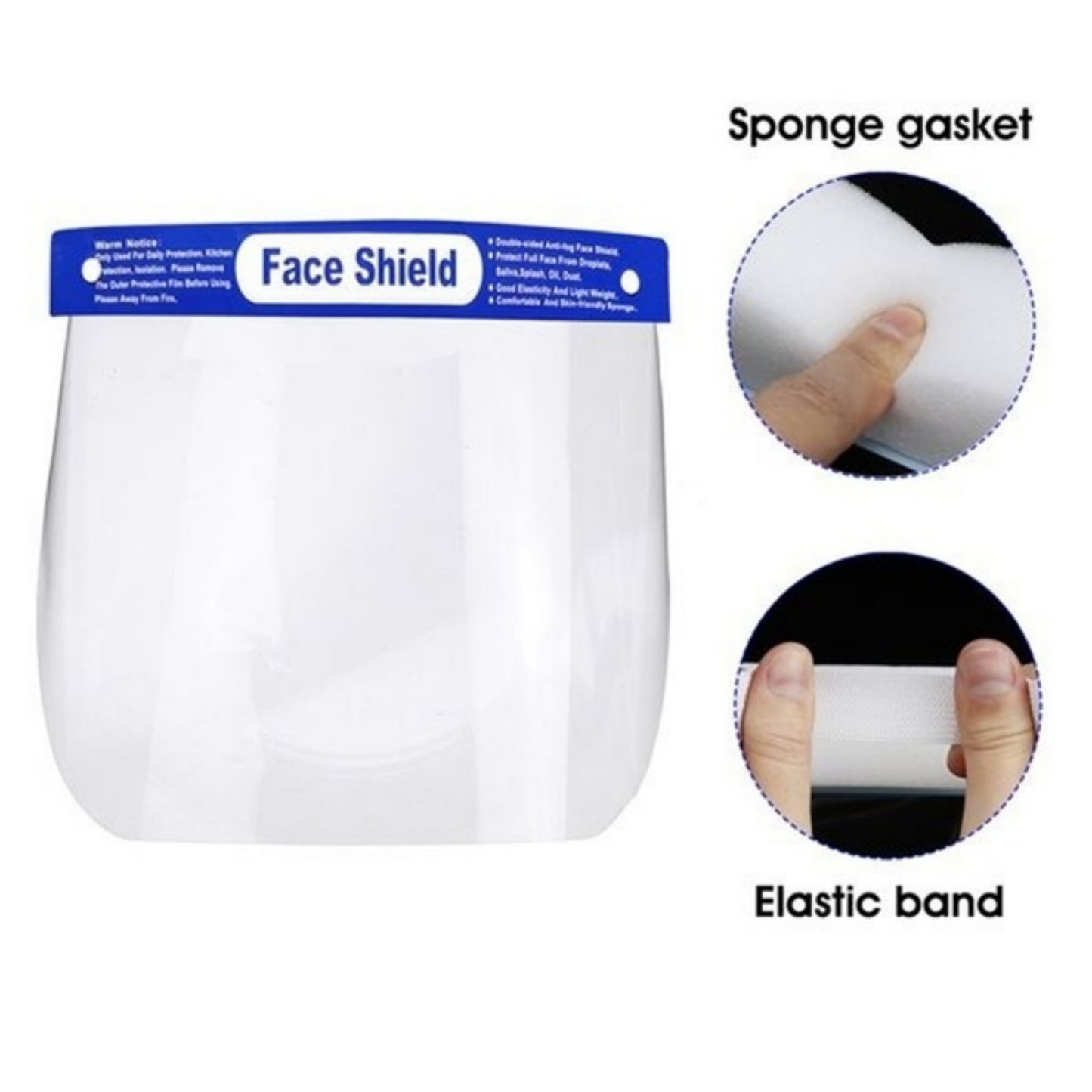 24x Safety Full Face Shield Clear Glasses Anti-Fog Eye Protector