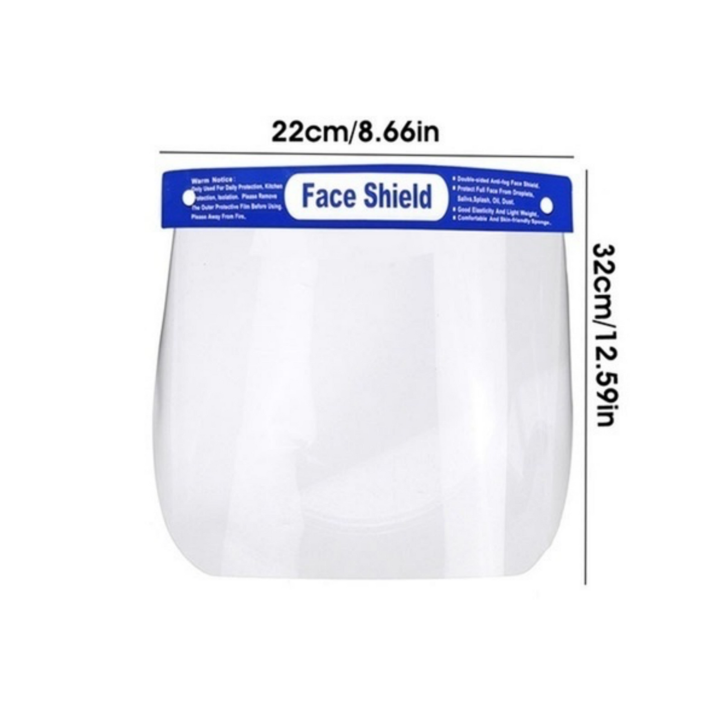 24x Safety Full Face Shield Clear Glasses Anti-Fog Eye Protector