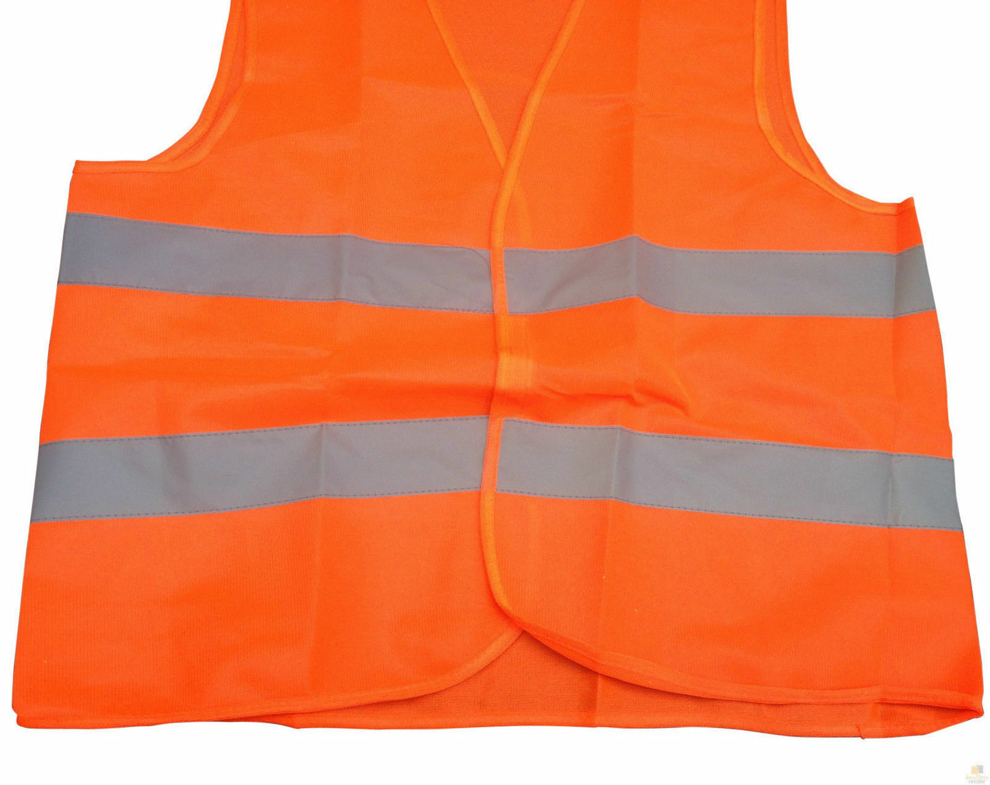 10x Hi Vis Safety VEST Reflective Tape Workwear Orange ONE SIZE
