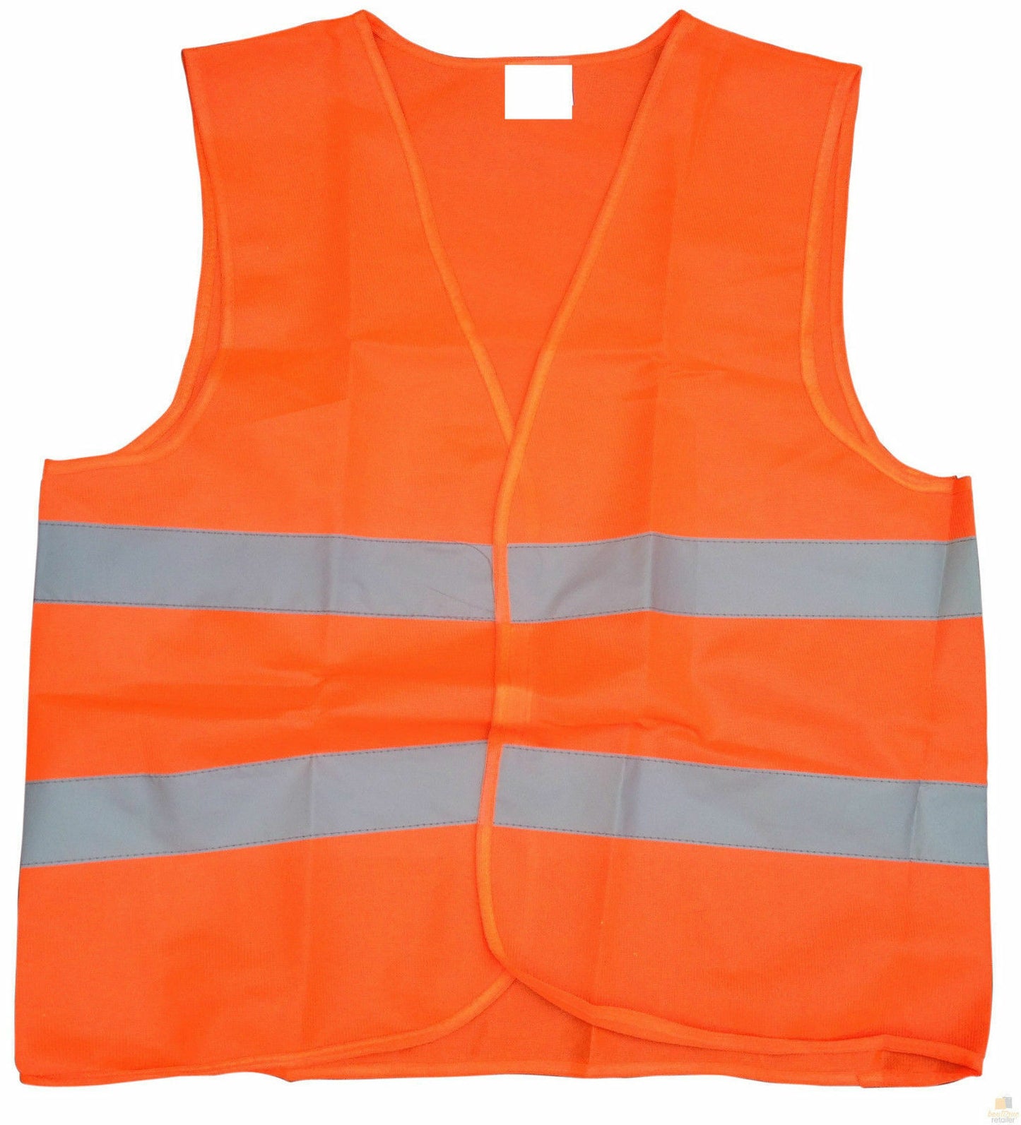 Hi Vis Safety VEST Reflective Tape Workwear Orange ONE SIZE