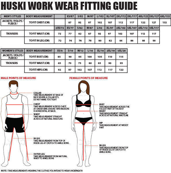 Huski Mens Tarmac Hi Vis Trousers Pants - Orange - 5XL (117cm)
