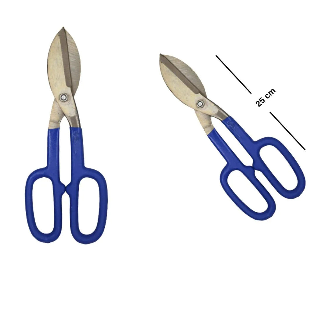 10" Metal Shear Snip Sheet Scissors Heavy Duty Steel Plate Cutting