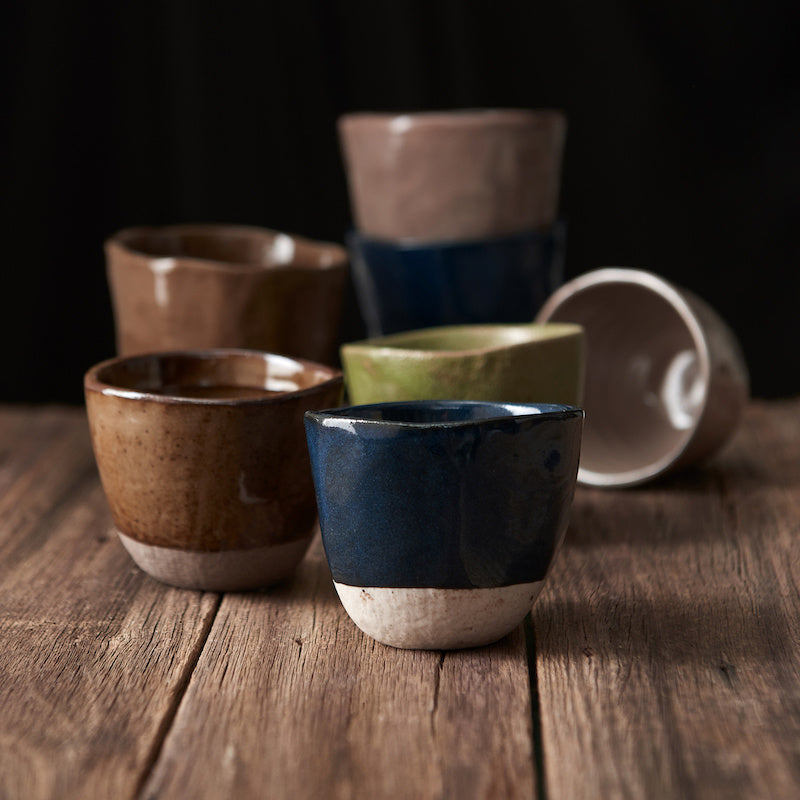 Lopsided Mug 200ml Hazel Brown Glaze