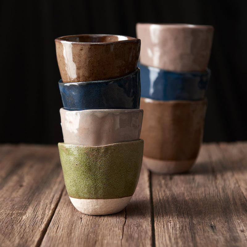 Lopsided Mug 200ml Hazel Brown Glaze