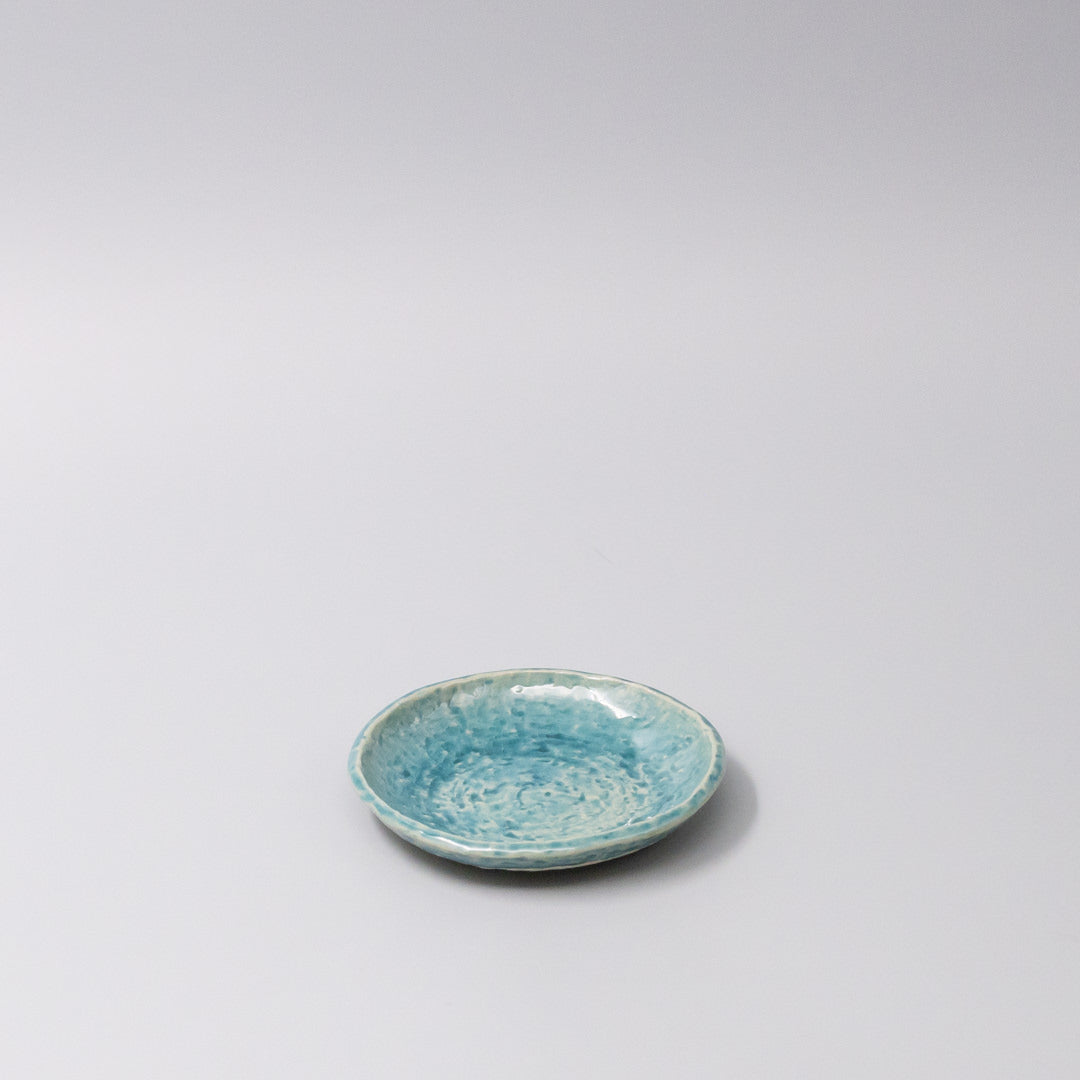 Sauce Dish 11.5cm Crackle Turquoise Glaze