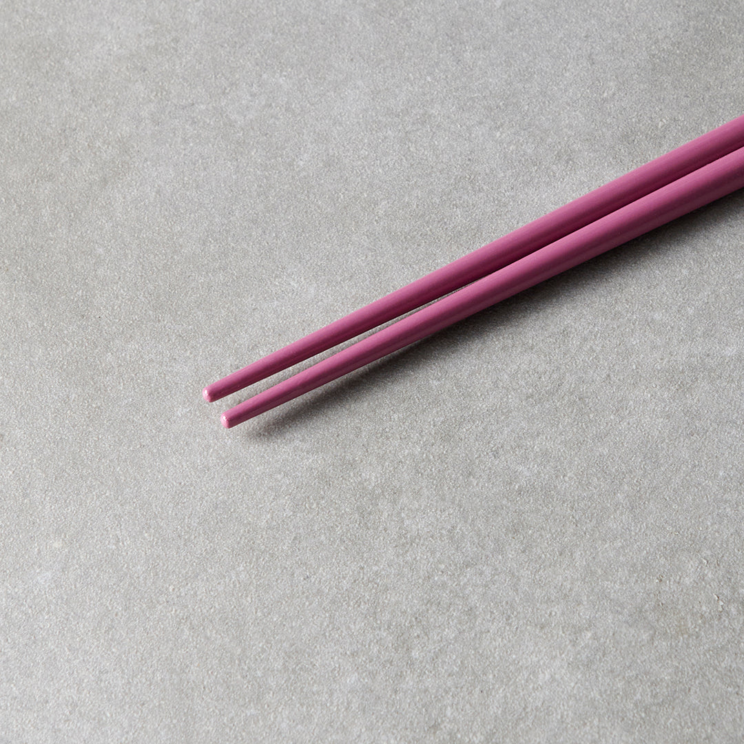 Chopsticks Lacquered Plum & White