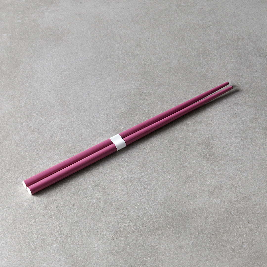 Chopsticks Lacquered Plum & White