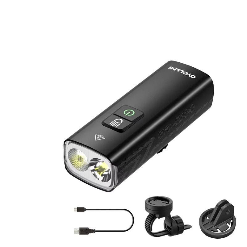 Multi-Function Bike Front Light Black