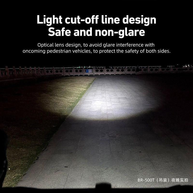 500 Lumen USB-C Rechargeable Bike Light Black