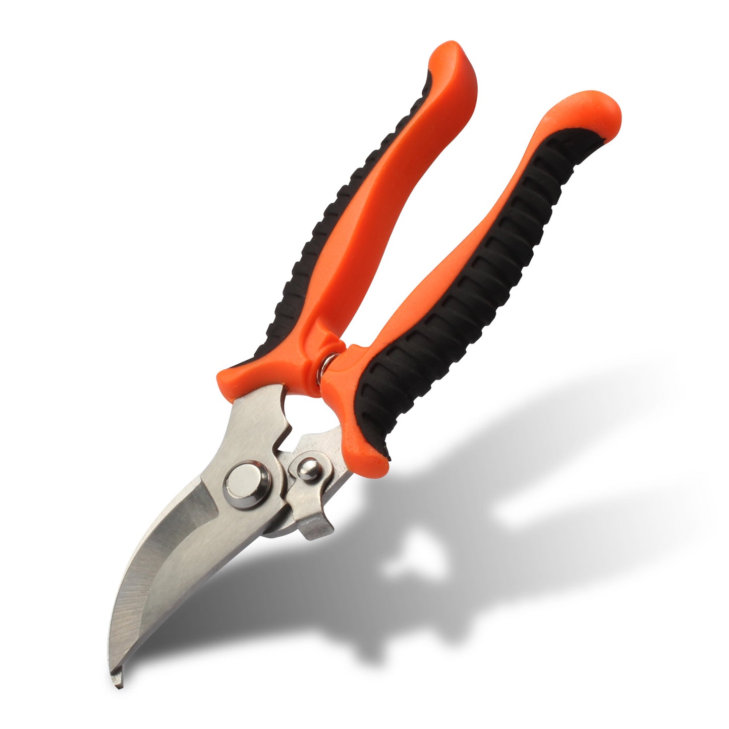 Orange 8-Piece Heavy-Duty Gardening Tool Set with Ergonomic Handles