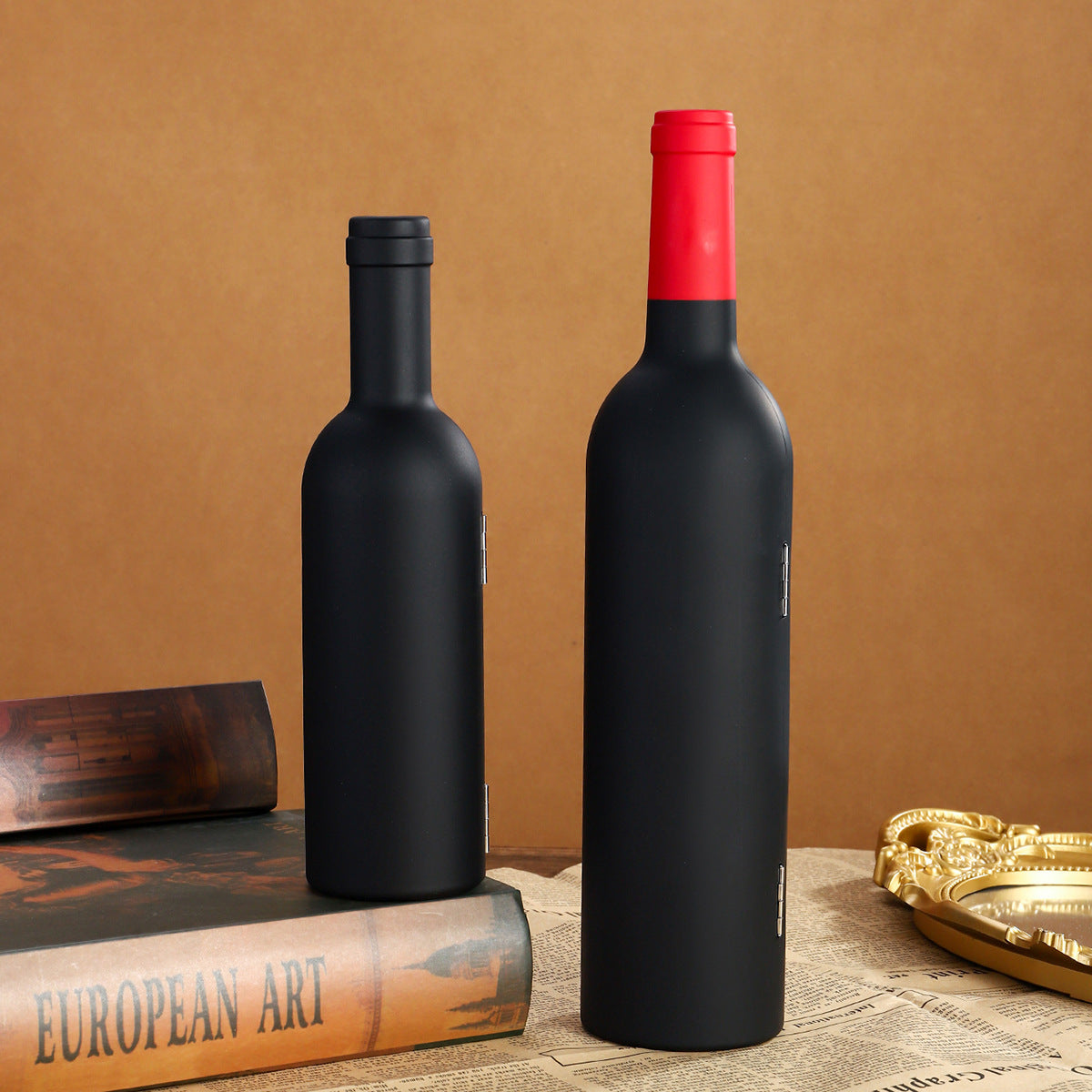 Black Closure Creative Wine Accessories Set – 5-Piece High
