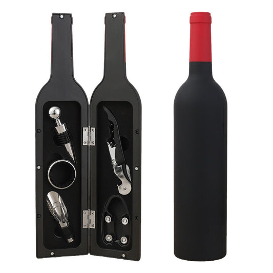 Red Closure Creative Wine Accessories Set – 5-Piece High