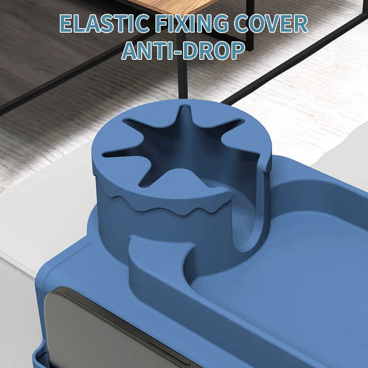 Dark Blue Multi-Functional Silicone Couch Cup Holder