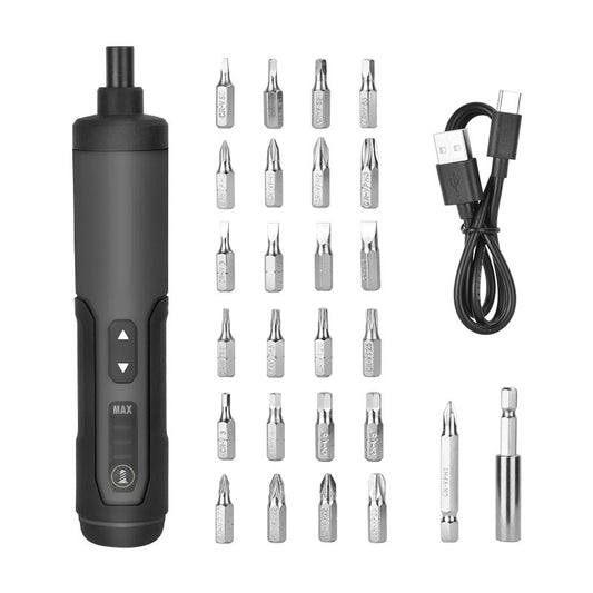 3.6V Li-ion Cordless Electric Screwdriver Set with 24 Bits, LED Light
