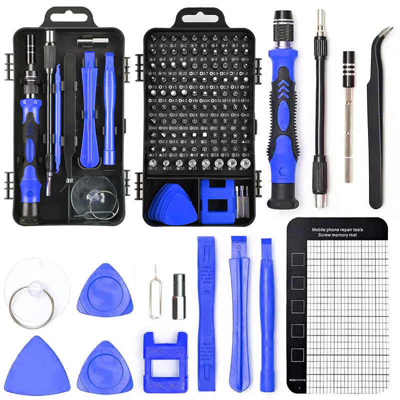 Blue 122-in-1  Precision Screwdriver Tool Kit for Electronics & DIY