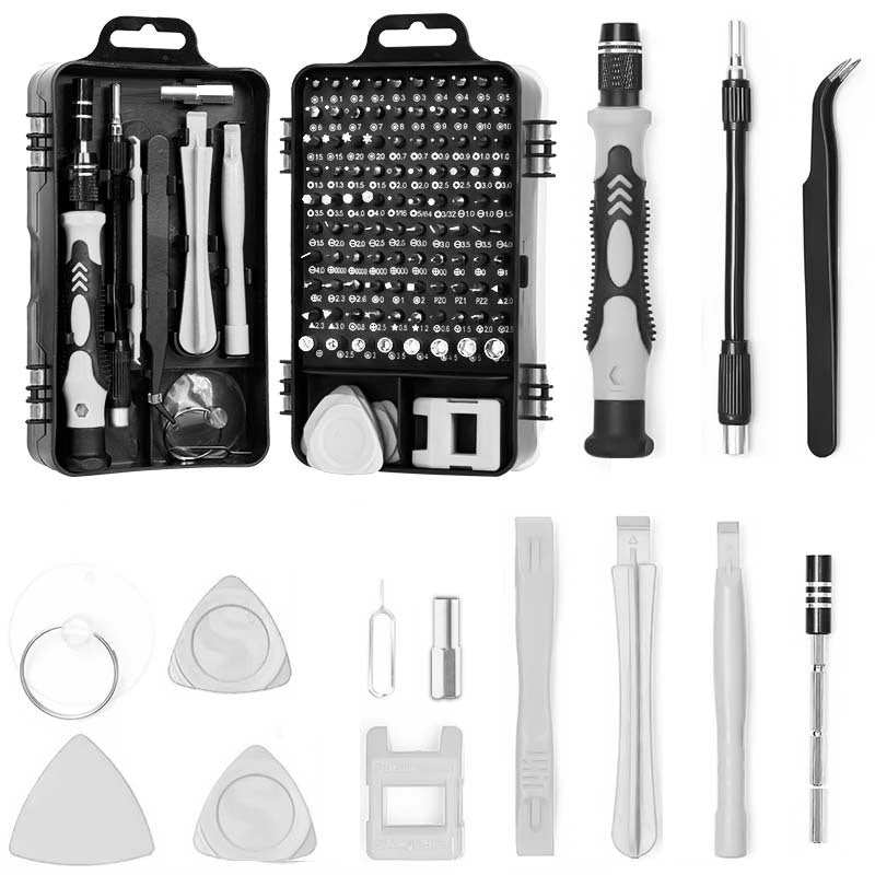 Gray 115-in-1  Precision Screwdriver Tool Kit for Electronics & DIY
