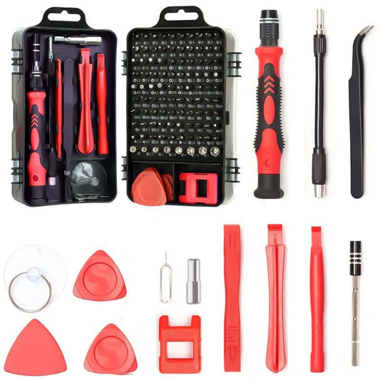 Red 115-in-1  Precision Screwdriver Tool Kit for Electronics & DIY