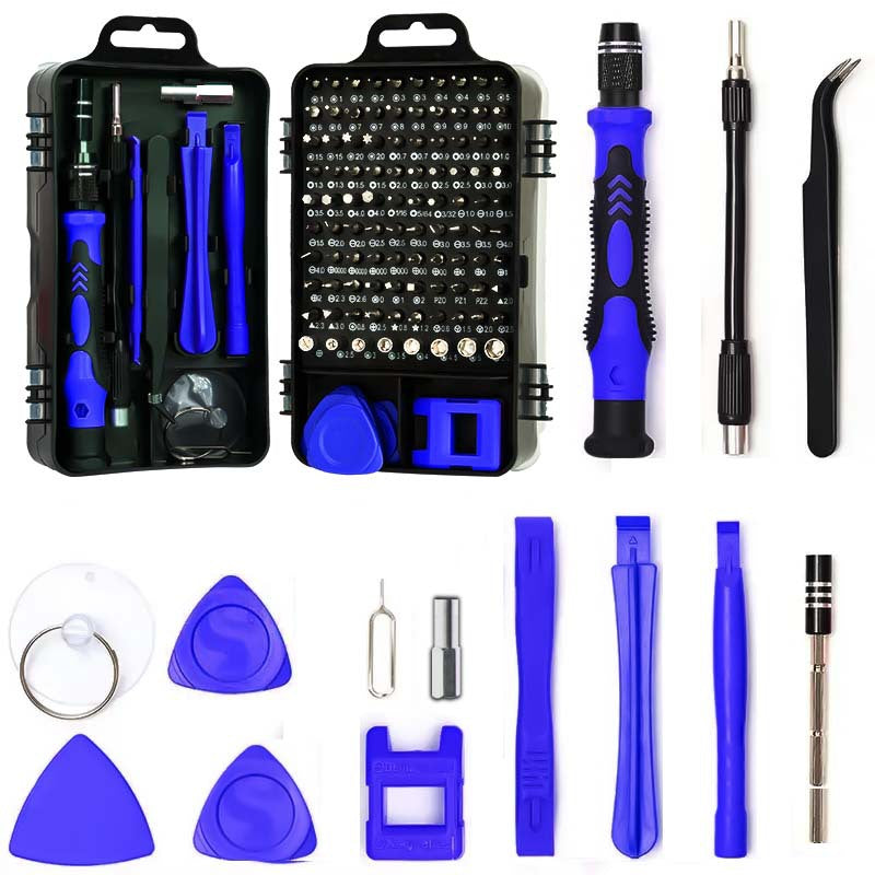 Blue 115-in-1  Precision Screwdriver Tool Kit for Electronics & DIY