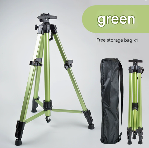 Green Portable Folding Artist Tripod Easel - Adjustable Stand for Sketching & Painting