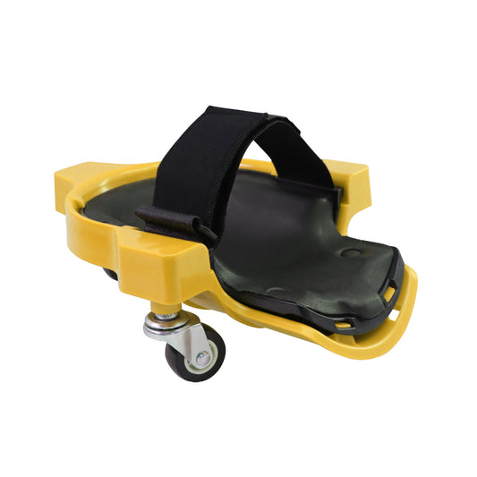 Yellow Multi-Function Knee Pads with Swivel Wheels