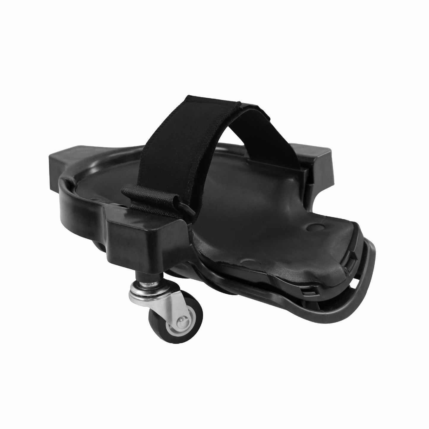 Black Multi-Function Knee Pads with Swivel Wheels