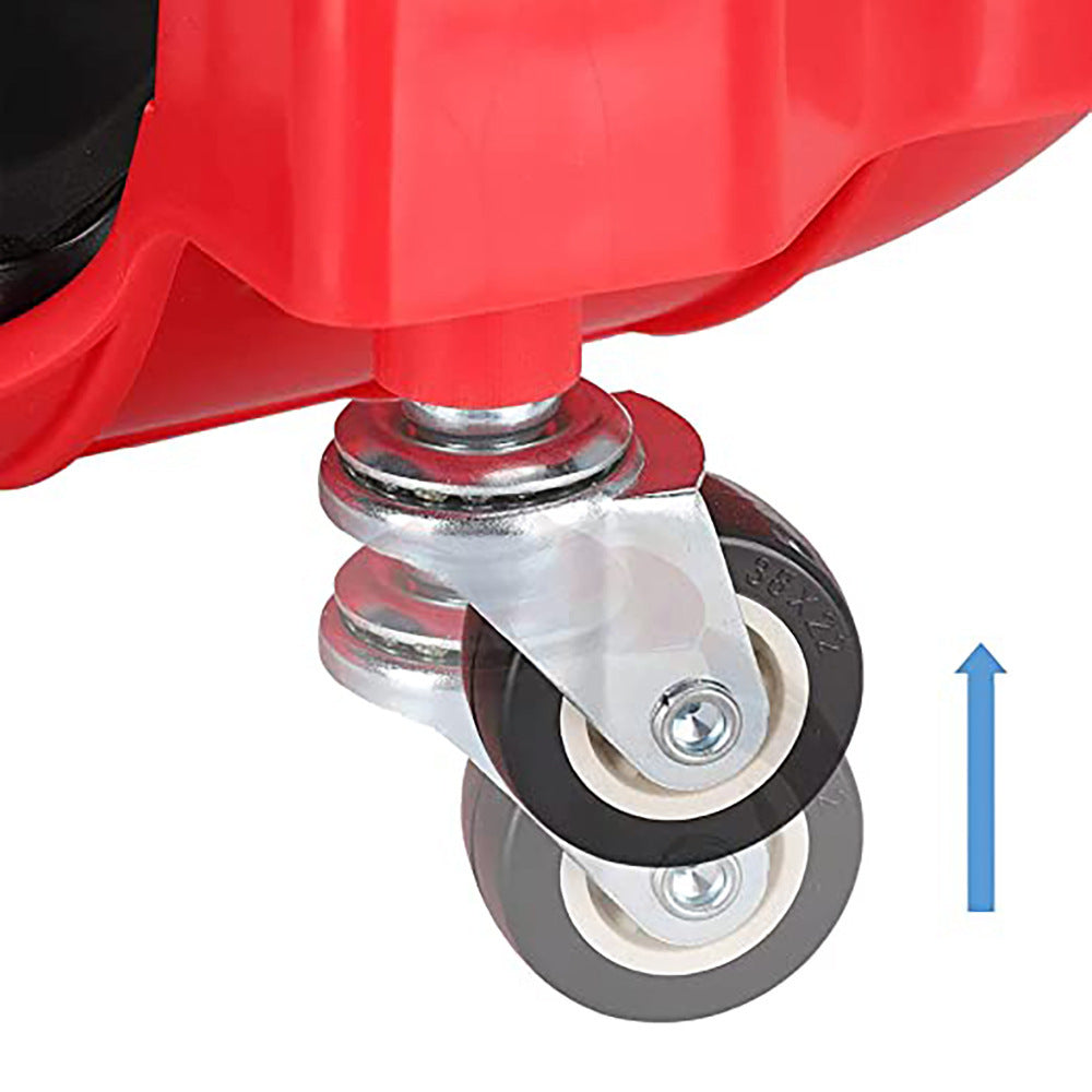 Black Multi-Function Knee Pads with Swivel Wheels