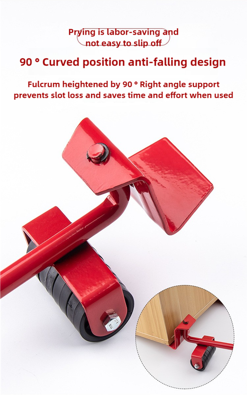 2 Pcs Red Heavy Duty Furniture Moving System, Sliding Dolly Tools