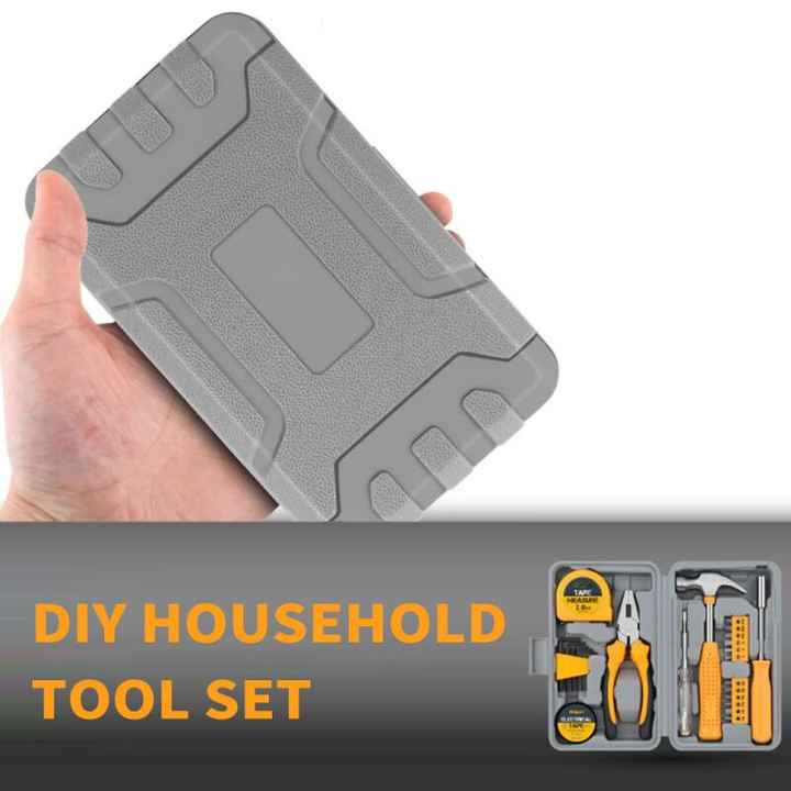Pink 24-Piece Household Tool Set, Complete Home Repair Kit