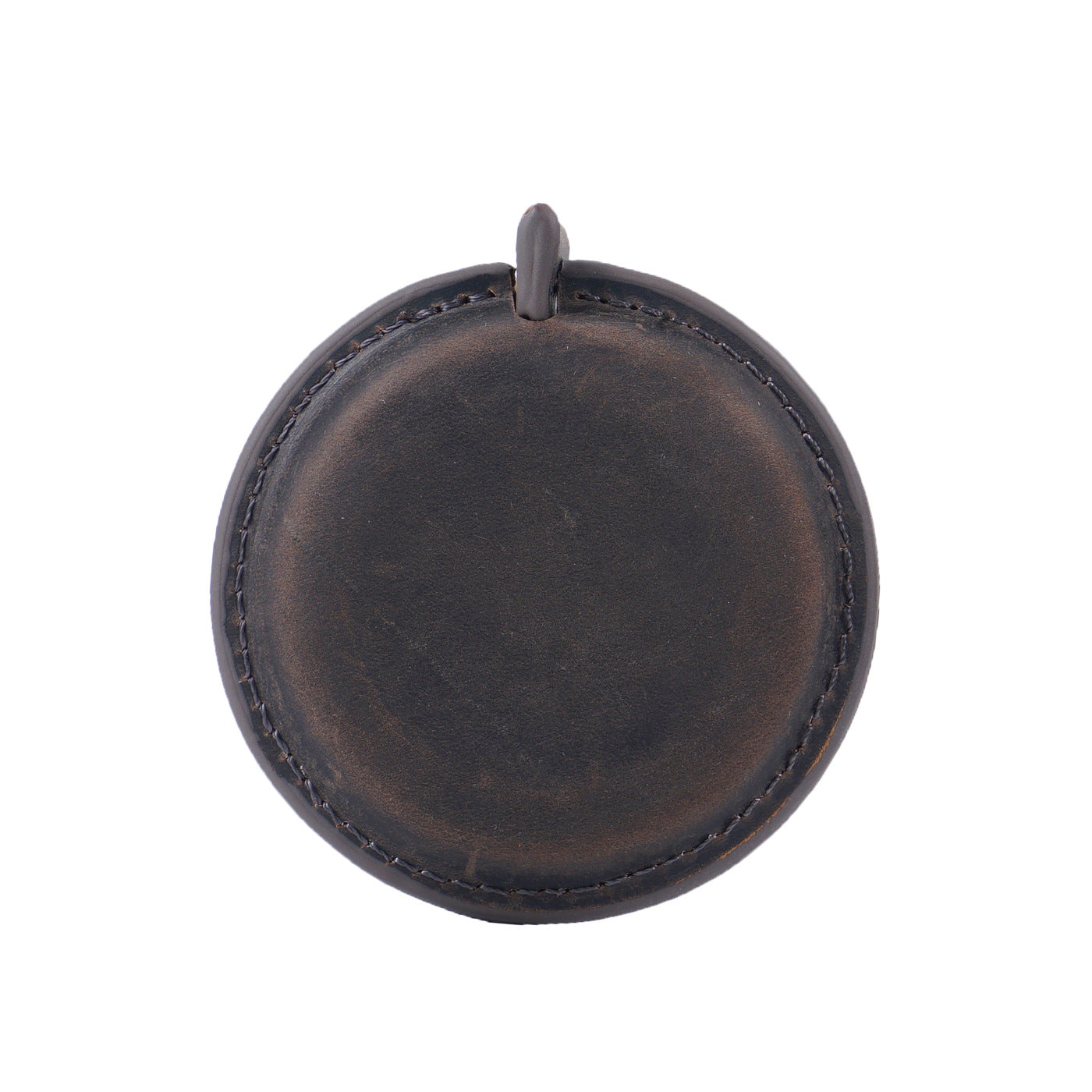 Coffee Mini Leather Tape Measure - 1.5m/60in - Round Plain