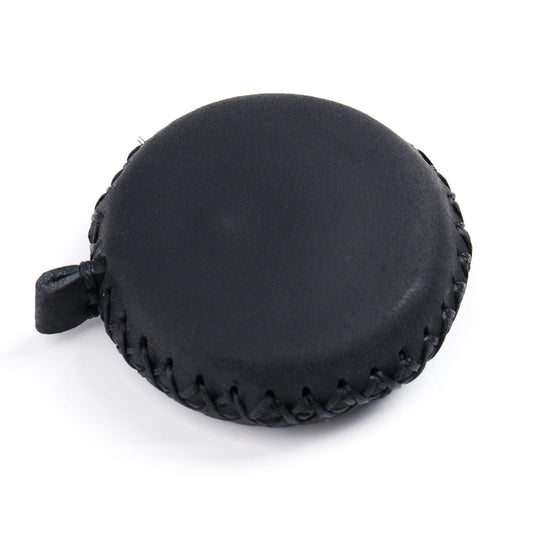 2 PCS Black Hand-Stitched Leather Tape Measure - Compact