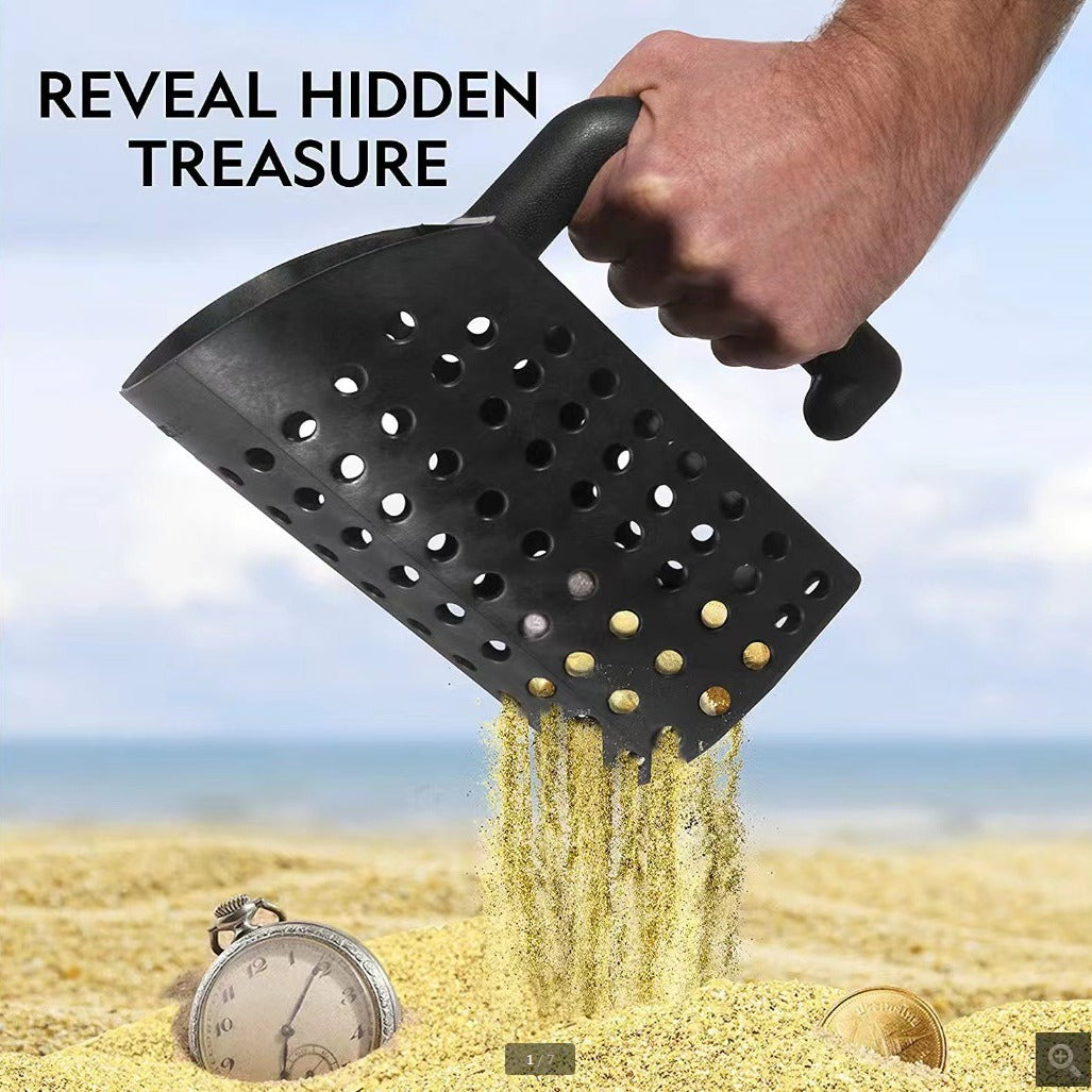 Durable Beach Sand Scoop for Metal Detecting - Lightweight Sifting